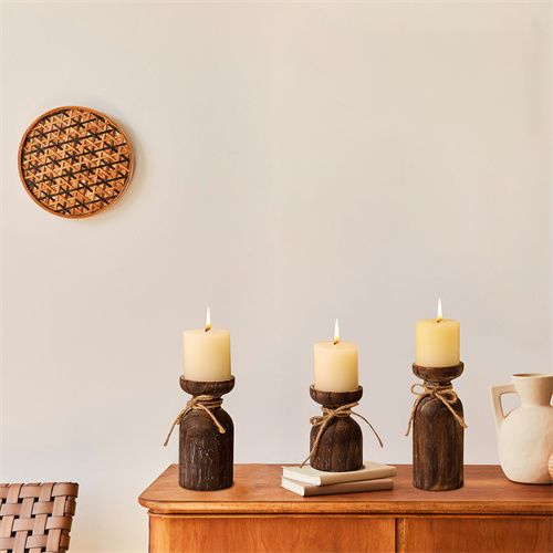 Farmhouse Candle Holders for Pillar Candles